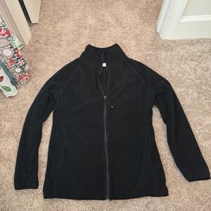 White Cross Fleece Scrub Jacket Medium